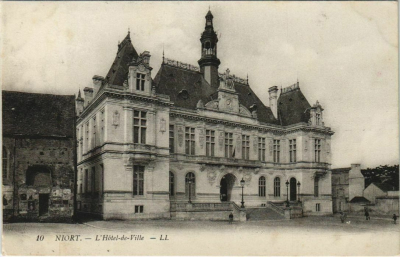 Carte postale ancienne Niort L'Hotel de Ville à Niort