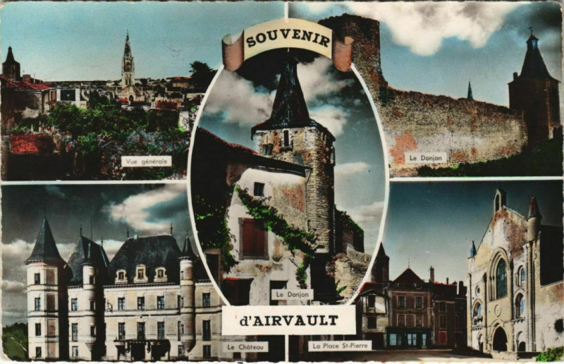 Carte postale ancienne Airvault Scenes à Airvault