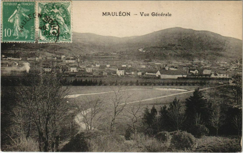 Carte postale ancienne Mauleon Vue Generale