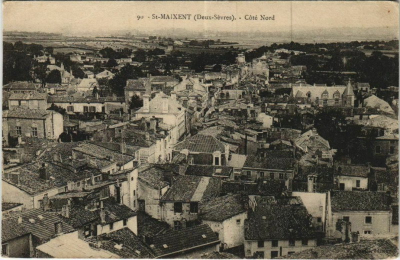 Carte postale ancienne Saint-Maixent-l'Ecole Cote Nord