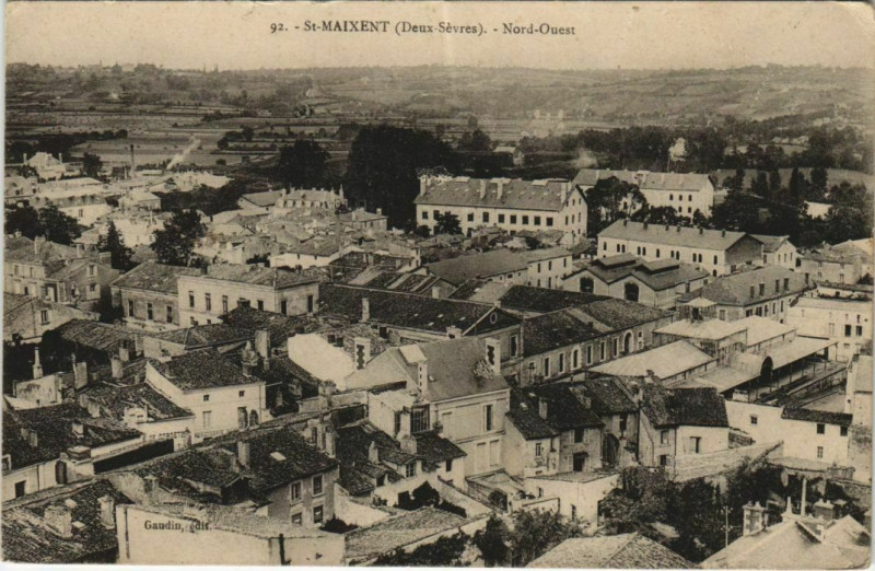 Carte postale ancienne Saint-Maixent-l'Ecole Nord-Ouest
