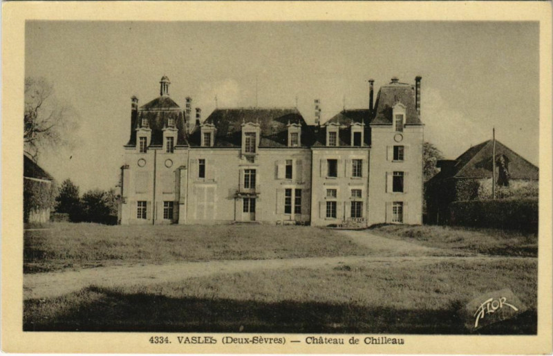 Carte postale ancienne Vasles Chateau de Chilleau à Vasles
