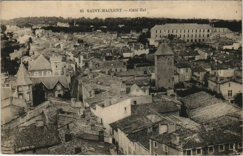 Carte postale ancienne Saint-Maixent-l'Ecole Cote Est