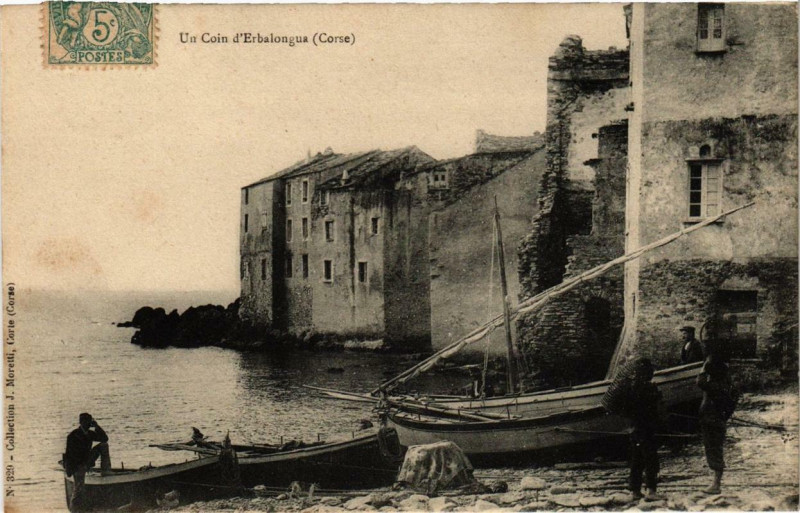 Carte postale ancienne Corse Un Coin d'Erbalunga