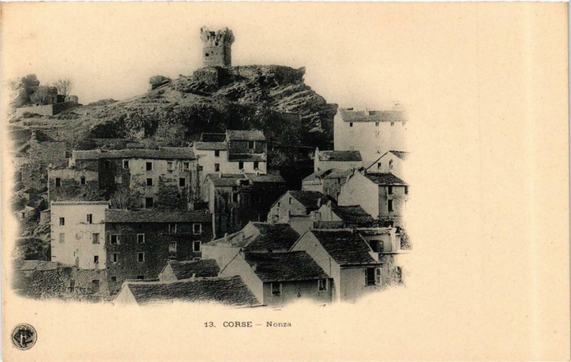 Carte postale ancienne Corse Nonza à Nonza