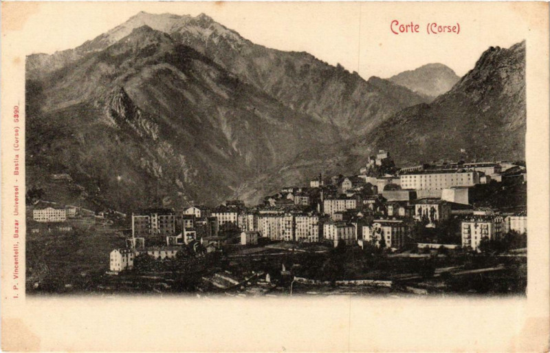 Carte postale ancienne Corse Corte - à Corte