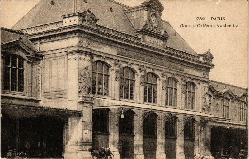 Carte postale ancienne Paris 13e Gare d'Orleans-Austerlitz à Paris 13e