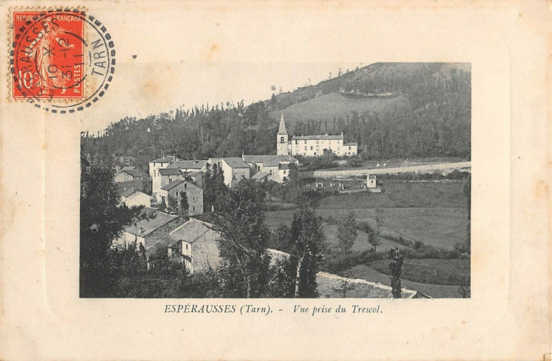 Carte postale ancienne Esperausses Vue Prise Du Trescol