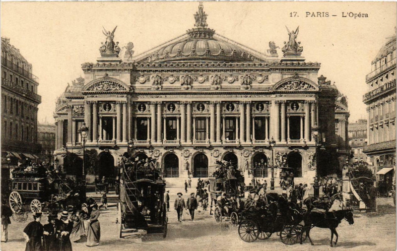 Carte postale ancienne Paris 9e L'Opera à Paris 9e
