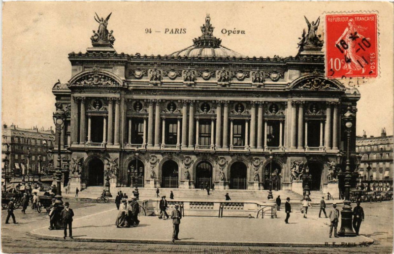 Carte postale ancienne Paris 9e Opera à Paris 9e