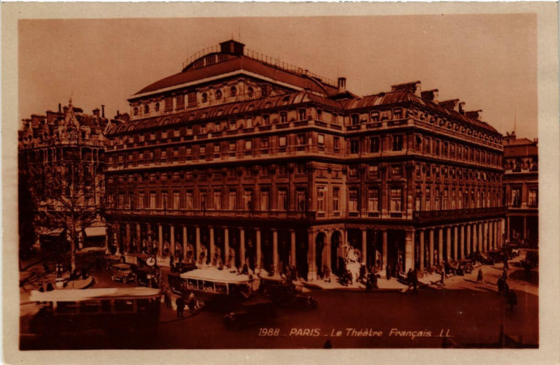 Carte postale ancienne Paris 1e Le Théatre Francais