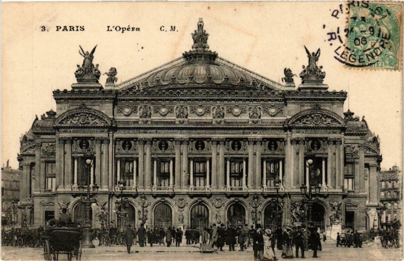 Carte postale ancienne Paris 9e L'Opera à Paris 9e