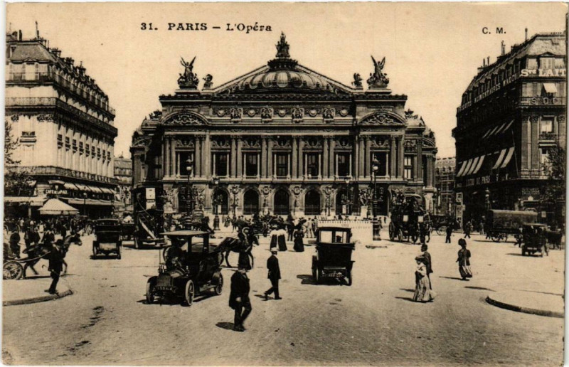 Carte postale ancienne Paris 9e L'Opera à Paris 9e