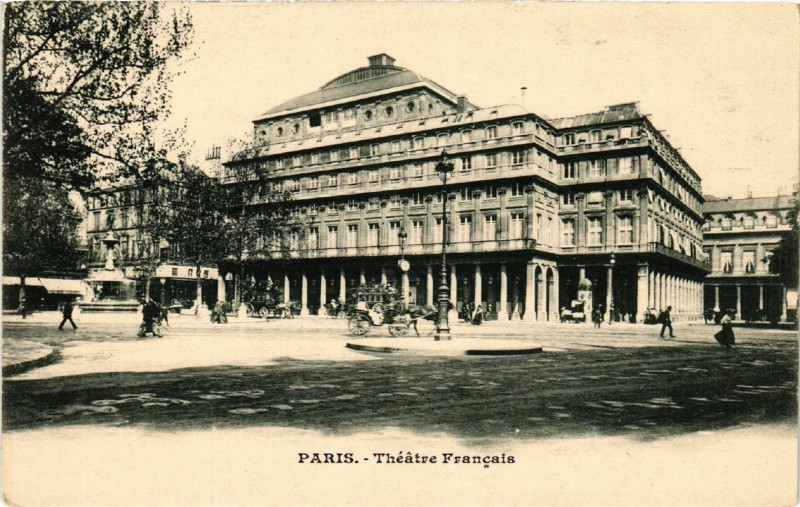 Carte postale ancienne Paris 1e Théatre Francais