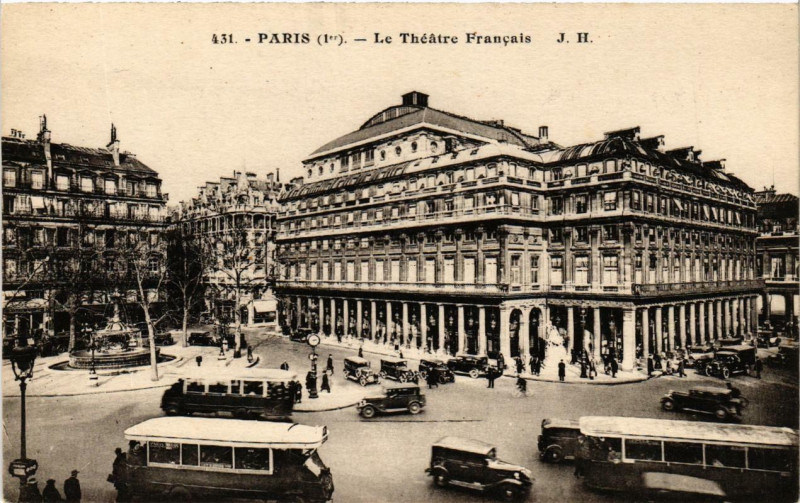 Carte postale ancienne Paris 1e Le Théatre Francais