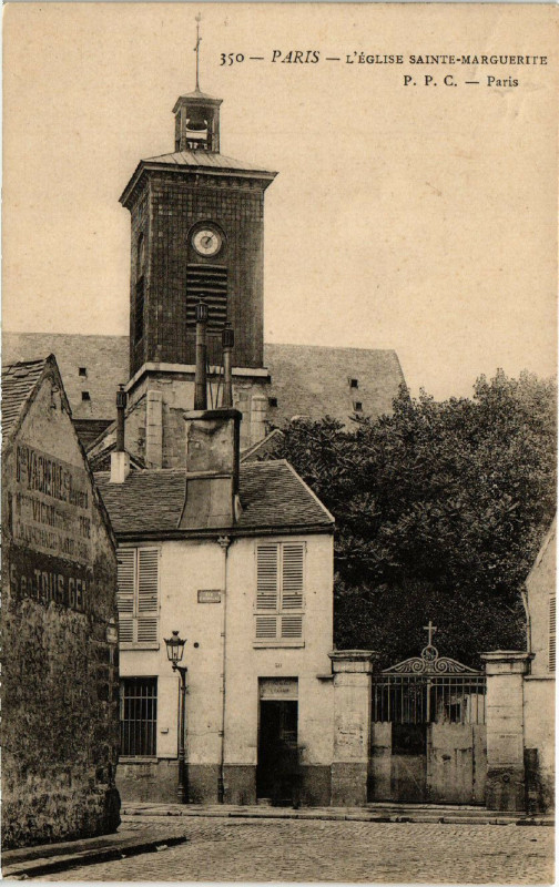 Carte postale ancienne Paris 11e l'Eglise Sainte-Marguerite à Paris 11e