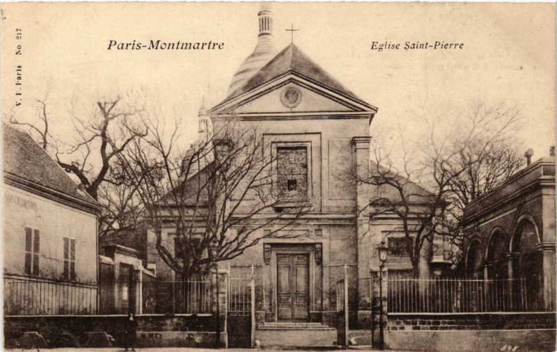 Carte postale ancienne Montmartre - Eglise Saint-Pierre à Paris 18e