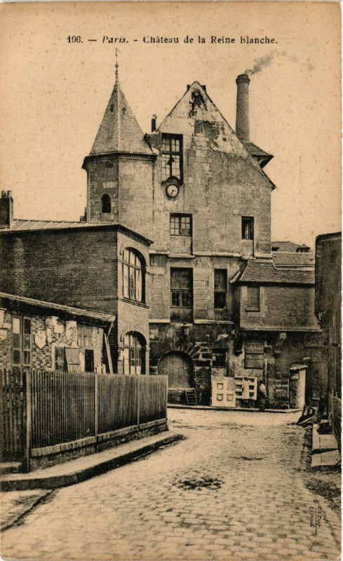 Carte postale ancienne Paris 13e Chateau de la Reine Blanche à Paris 13e