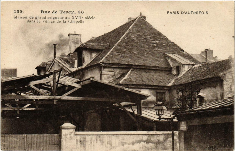Carte postale ancienne Rue de Tercy, 30 à Paris 18e
