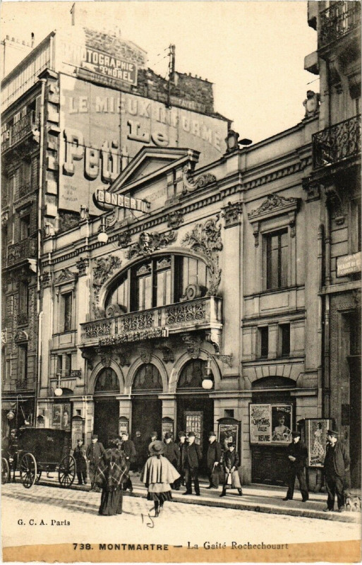 Carte postale ancienne Montmartre - La Gaîté Rochechouart à Paris 9e