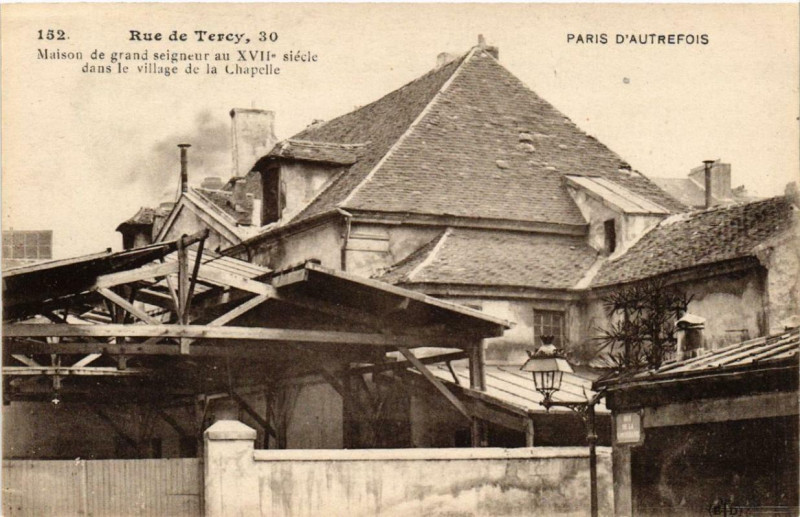 Carte postale ancienne Rue de Tercy, 30 à Paris 18e