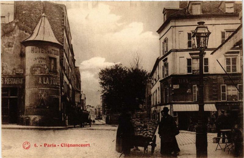 Carte postale ancienne Clignancourt à Paris 18e