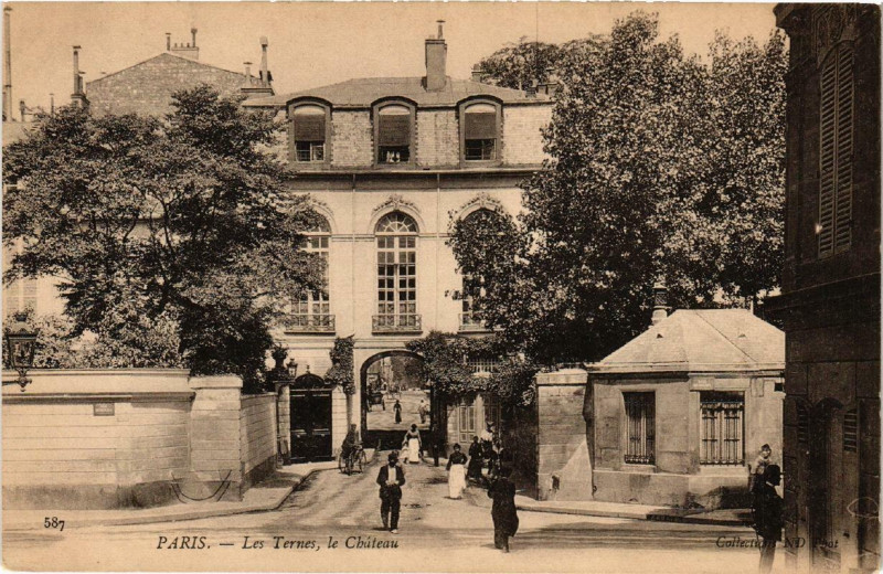 Carte postale ancienne Les Ternes, le Château à Paris 17e