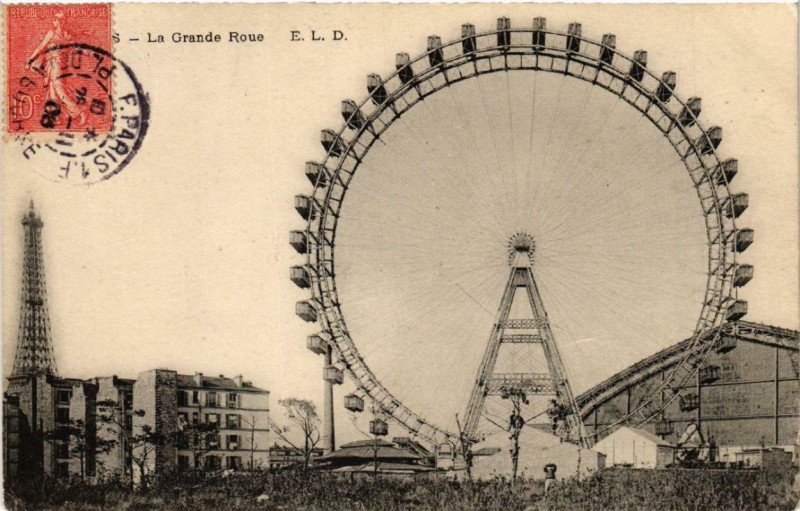 Carte postale ancienne La Grande Roue à Paris 15e
