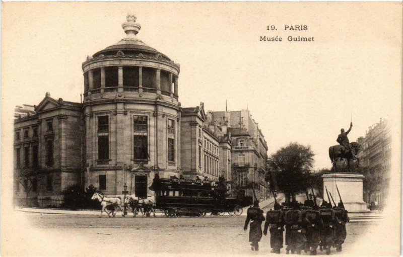 Carte postale ancienne Musée Guimet à Paris 16e