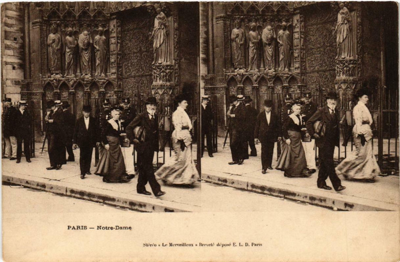 Carte postale ancienne Paris 4e Notre-Dame. Stereo à Paris 4e