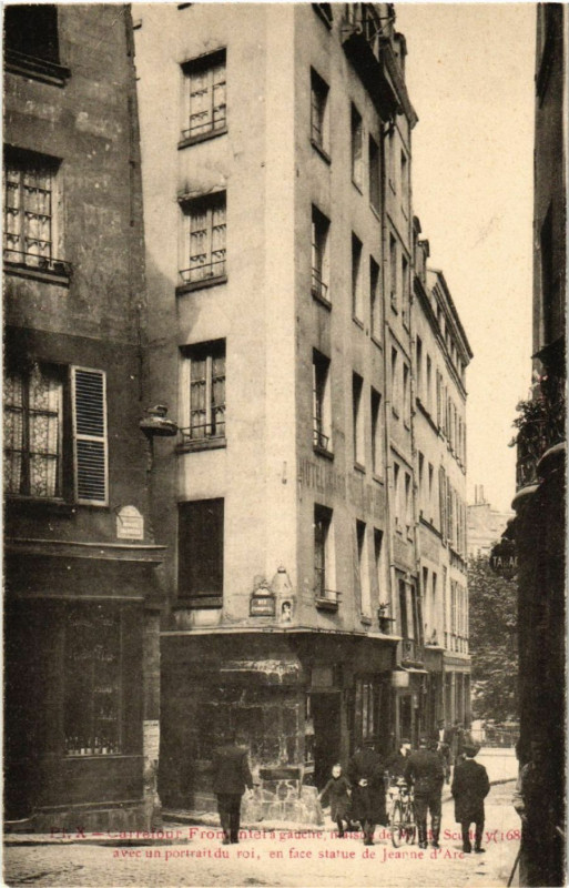 Carte postale ancienne Paris 5e Carrefour Fromentel à Paris 5e