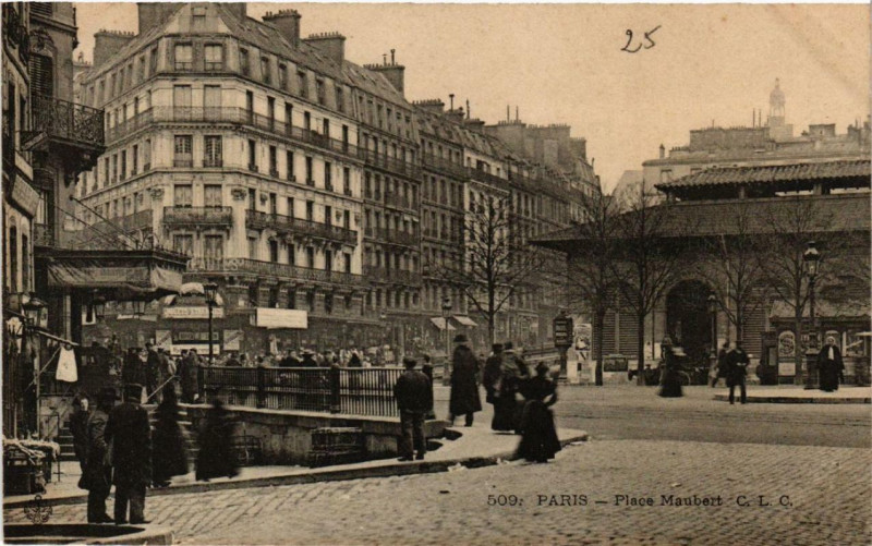 Carte postale ancienne Paris 5e Place Maubert à Paris 5e