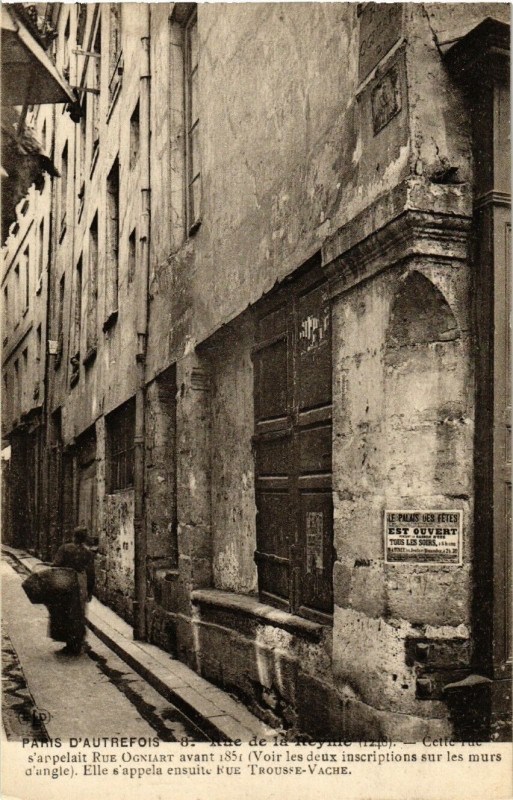 Carte postale ancienne Rue de la Reynie à Paris 4e