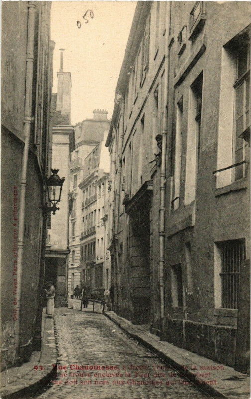 Carte postale ancienne Paris 3e Rue Chanoinesse à Paris 3e