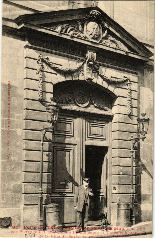 Carte postale ancienne Paris 3e 20 Rue de la Sévigne Hotel de Pelletier à Paris 3e