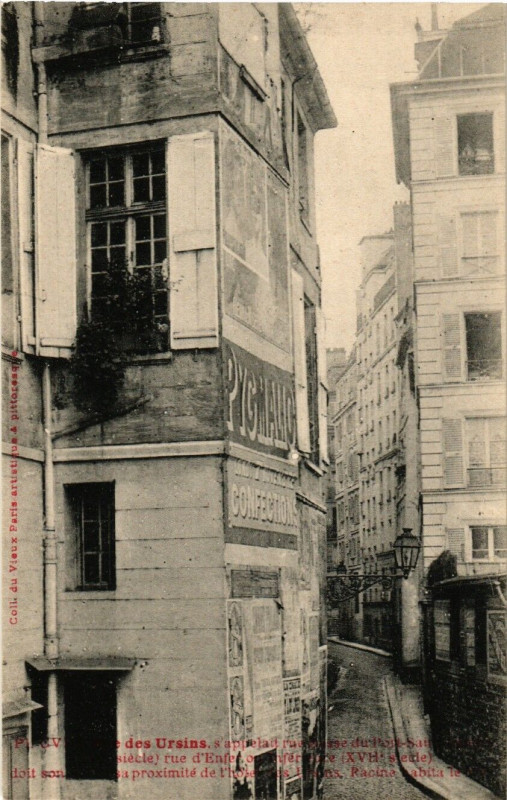 Carte postale ancienne Paris 4e Rue des Ursins à Paris 4e
