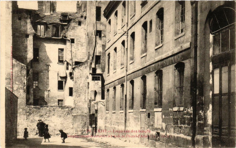 Carte postale ancienne Paris 3e Impasse des Boeufs. Hotel d'Albret à Paris 3e