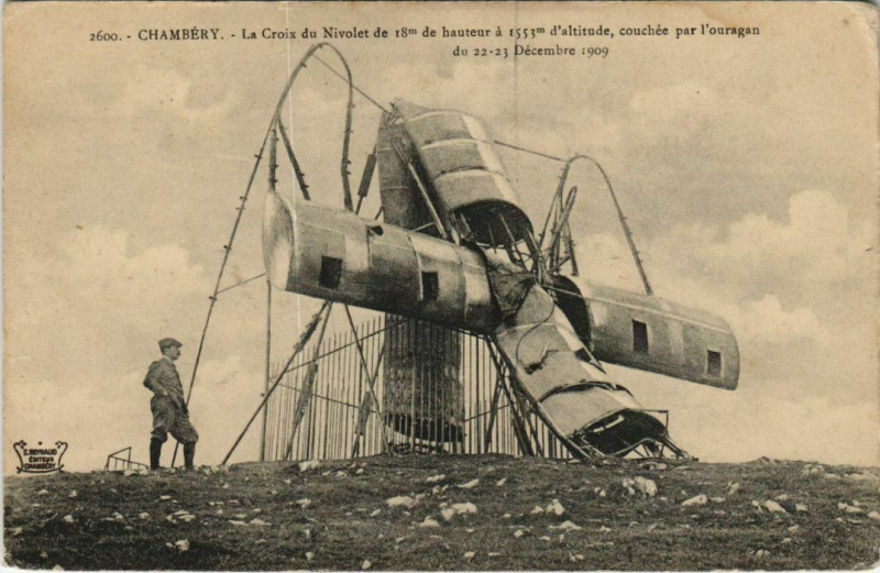 Carte postale ancienne Chambery La Croix du Nivolet