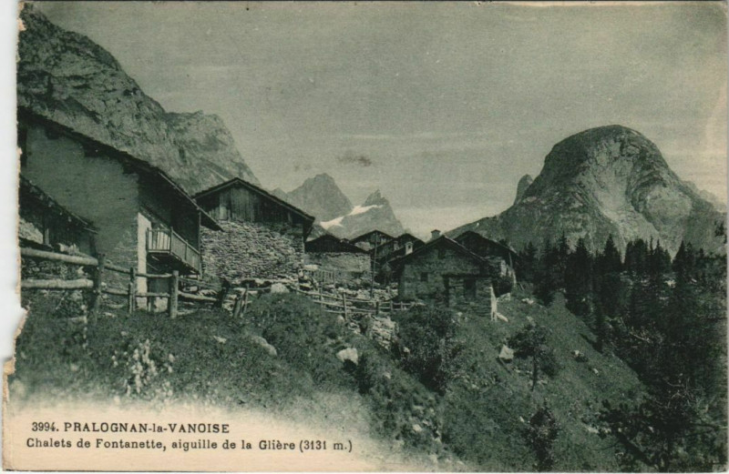 Carte postale ancienne Pralognan-la-Vanoise Chalets de Fontanette à Pralognan-la-Vanoise