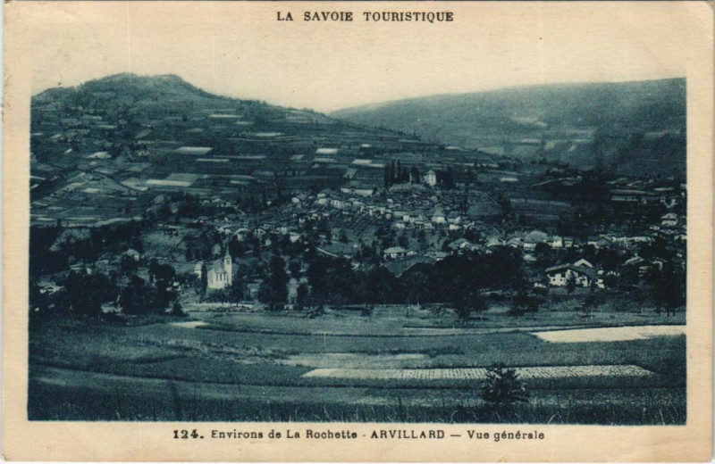 Carte postale ancienne Arvillard Vue Generale à Arvillard