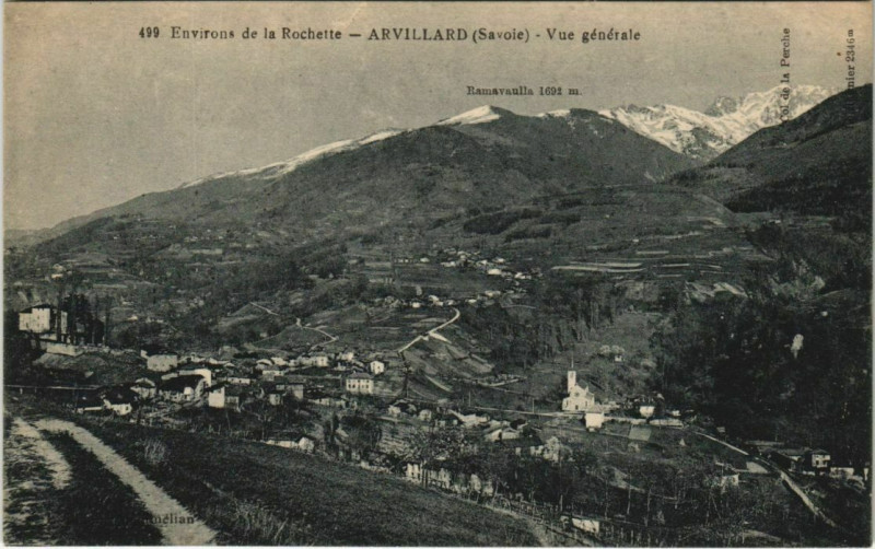 Carte postale ancienne Arvillard Vue Generale à Arvillard