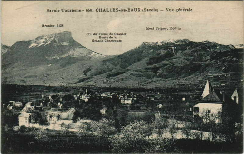 Carte postale ancienne Challes-les-Eaux Vue Generale à Challes-les-Eaux