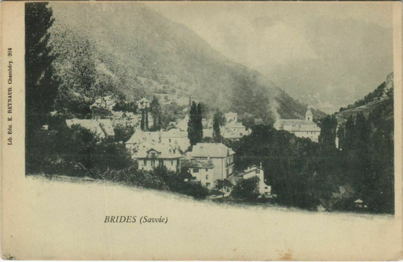 Carte postale ancienne Brides-les-Bains Vue Generale à Brides-les-Bains
