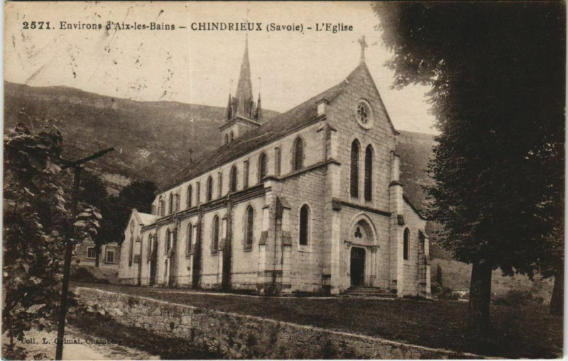 Carte postale ancienne Chindrieux L'Eglise à Chindrieux