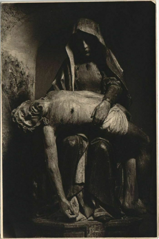 Carte postale ancienne Carmel du Reposoir - Statue