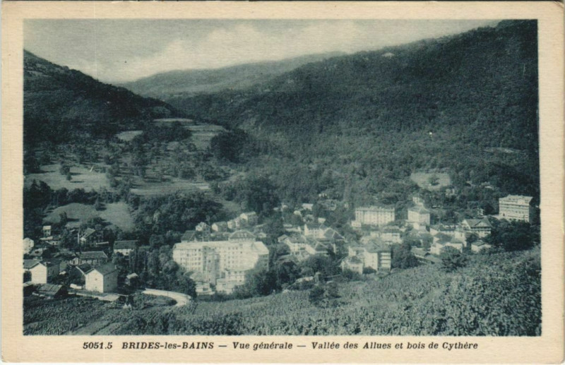 Carte postale ancienne Brides-les-Bains Vue Generale à Brides-les-Bains
