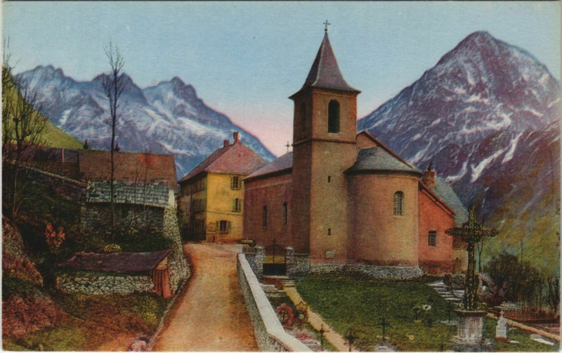 Carte postale ancienne Saint-Christophe La Route de La Berarde a Saint-Christophe à Saint-Christophe