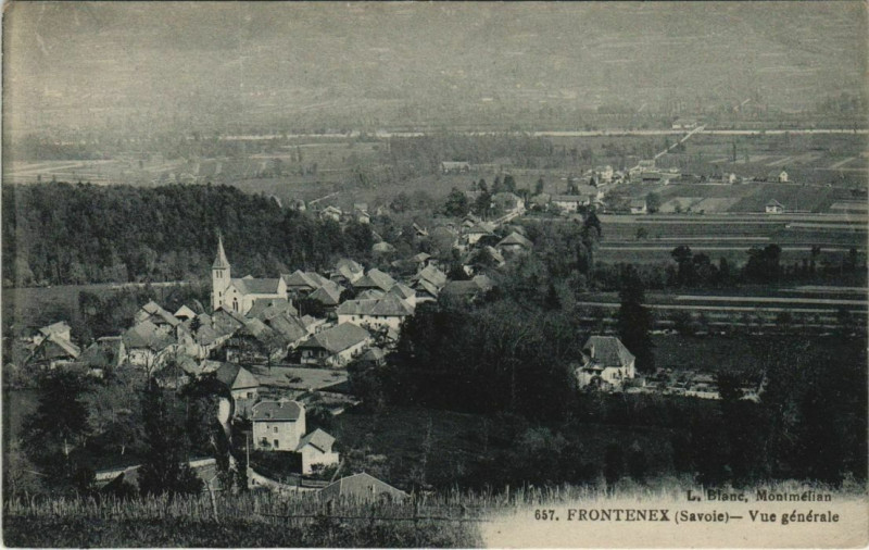 Carte postale ancienne Frontenex Vue Generale à Frontenex