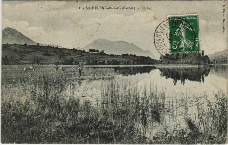 Carte postale ancienne Sainte-Helene-du-Lac Le Lac