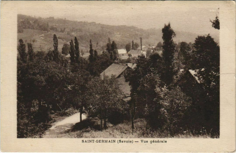 Carte postale ancienne Saint-Germain-la-Chambotte Vue Generale